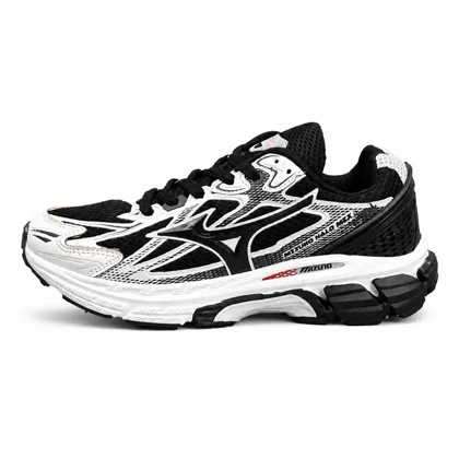 کفش کتانی مردانه و بزرگپا (کیفیتاورجینال) مدل میزانو مشکی سفید Mizuno