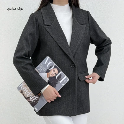 کت زنانه فوتر طرح جناغی | آی بولک