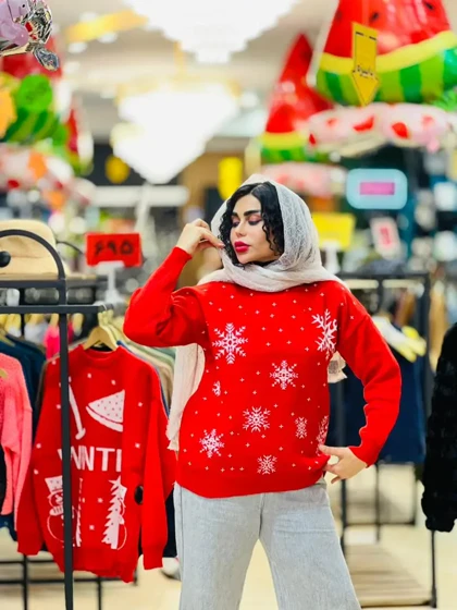 پلیور بافت برفین