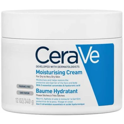 آبرسان و مرطوب کننده پوست خشک و خیلی خشک سراوی Cerave Moisturizing Cream For Dry to Very Dry Skin 340g