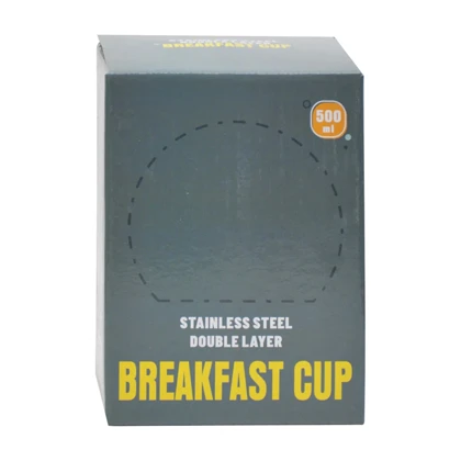 ماگ و ظرف غذا چند منظوره مدل breakfast cup ظرفیت 0.5 لیتر