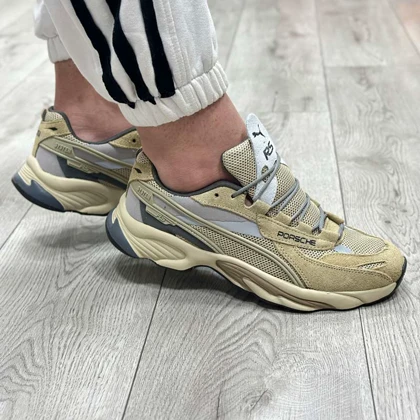 کتانی اسپرت مردانه مدل پوما PUMA رنگ کرم