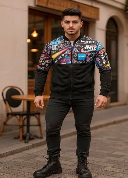 سویشرت نایک رنگی مردانه مدل L62