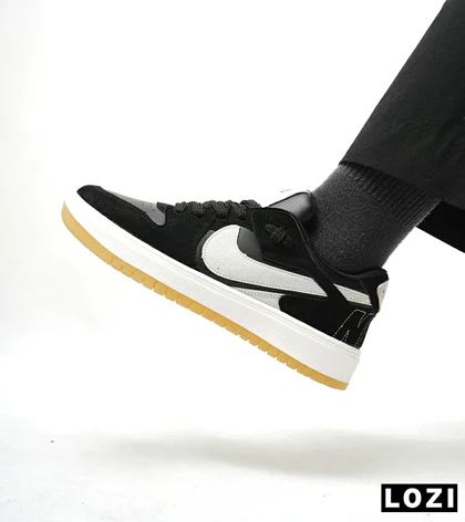 کفش کتانی مردانه مشکی کرم NIKE AIR JORDAN