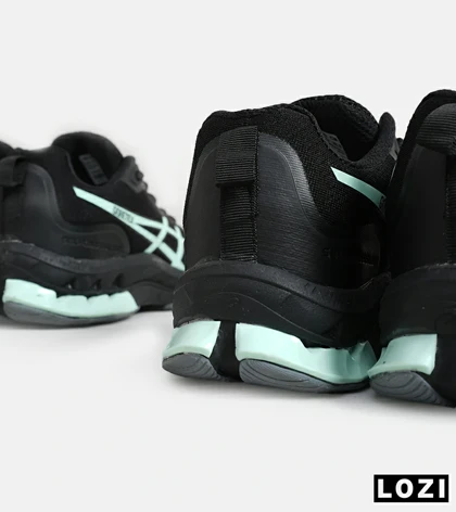 کفش کتانی مردانه مشکی سبز ASICS GORETEX