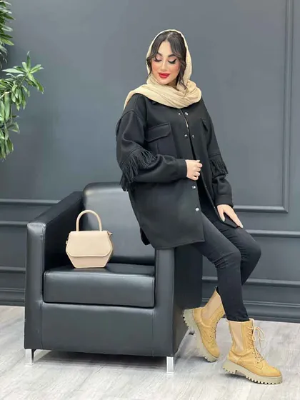 پالتو دو جیب پشت ریش