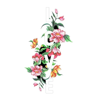استیکر پارچه و لباس پاد آفرین مدل جمله انگلیسی کد 4399