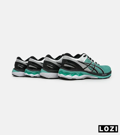 کتانی مردانه و زنانه سبز نقره ای ASICS GEL-KAYANO 27
