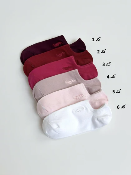 7302-جوراب گلدوزی polo