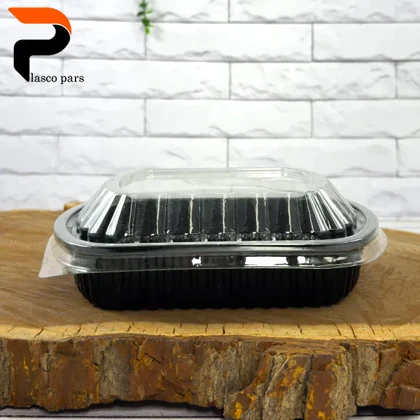 ظرف مربع تک خانه یکبارمصرف 601