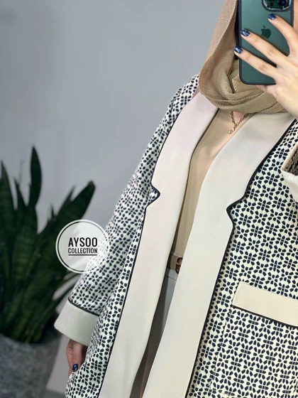 مانتو کتی ژاکارد صنم