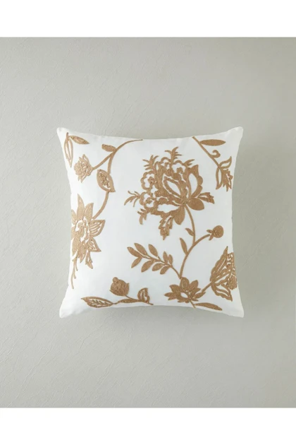 کاور کوسن Roselle مدل English Home پنبه و پلی‌استر - بژ
