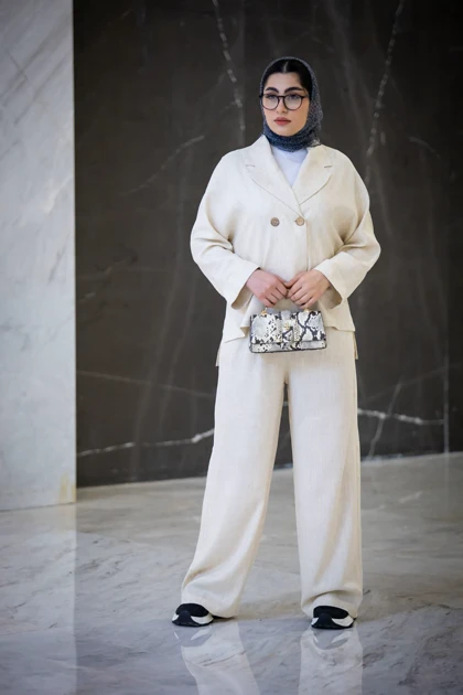 مانتو شلوار بغل چاک رایون