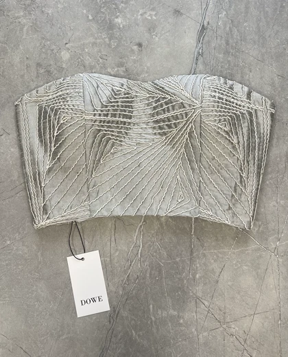 کراپ Silver satin