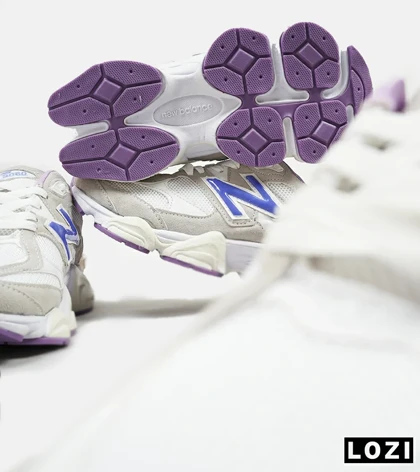 کفش کتانی زنانه کرم بنفش NEW BALANCE 9060 مدل 4188