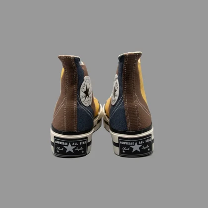 کانورس 1970s پلاس سرمه ای/زرد/قهوه ای ساق‌دار Converse 1970s Plus Material Mashup Navy/Brown Hightop