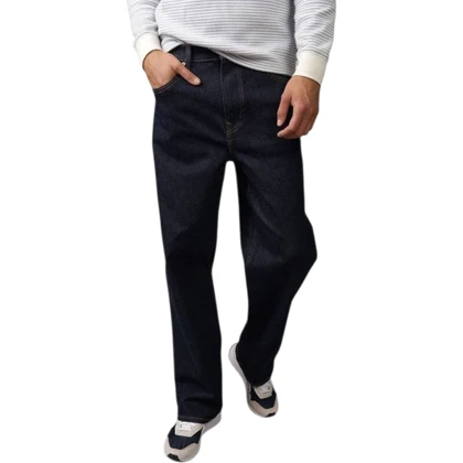 شلوار جین مردانه بگ استایل سرمه‌ای تیره American eagle کد 340