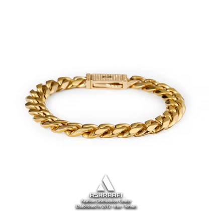 دستبند زنجیری طلایی Monaco Chain Bracelet G1