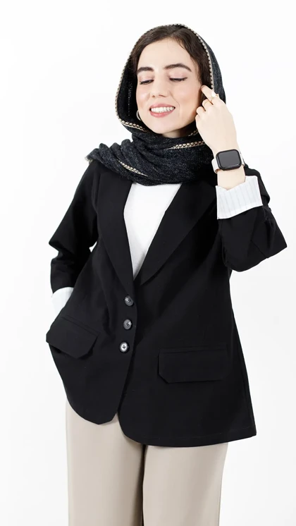 کت سه دکمه نیلا