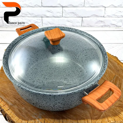 قابلمه 28 ونیز دسته چوبی درب پیرکس طوسی هاناتک