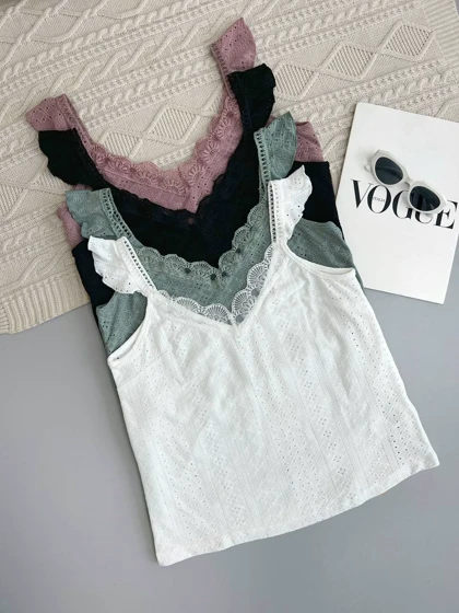 تاپ مراکشی سرشانه چین کد 3824