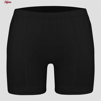 شورت مردانه ماییلدا مدل پادار پنبه‌ای کد 4702-3 رنگ مشکی بسته سه عددی