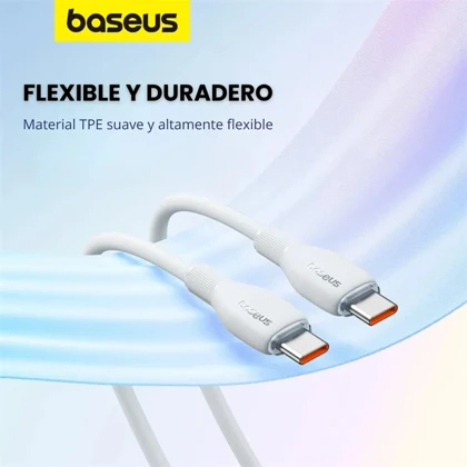 کابل دوسر تایپ‌سی 100 وات 5 آمپر 2 متری بیسوس P10355702111-B2