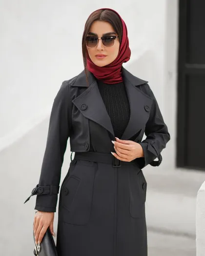مدل بارانی ژیله دگمه کد 762