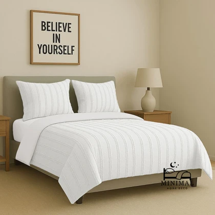 سرویس روتختی کاوری مینیمال طرح برجسته راه راه