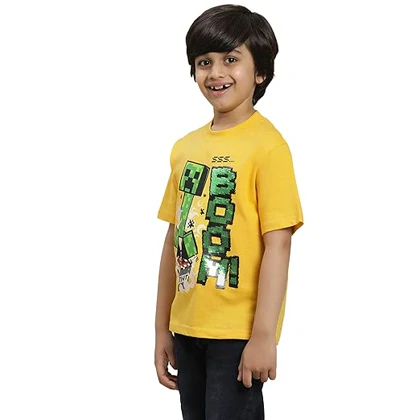 تیشرت طرح ماینکرافت | Minecraft Printed Boy's T-Shirt کد 254597