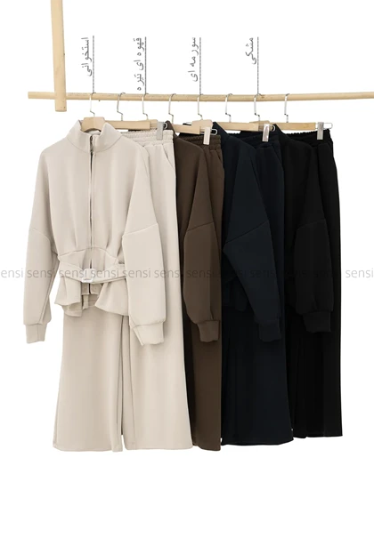 ست سویشرت شلوار اویشو جلو پیله کد1004828