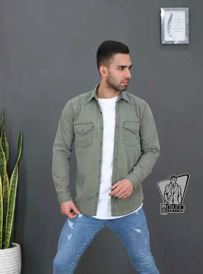 پیراهن مردانه کتان BERSHKA