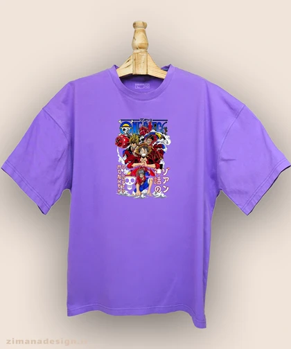 تیشرت لش مردانه و زنانه طرح وان پیس کد910