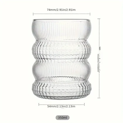 لیوان پیرکس رینگی نقش برجسته/pa80