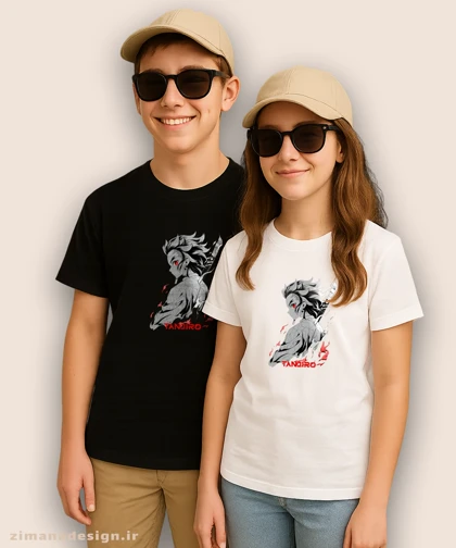 تیشرت بچگانه طرح شیطان کش شخصیت تانجیرو کد 938
