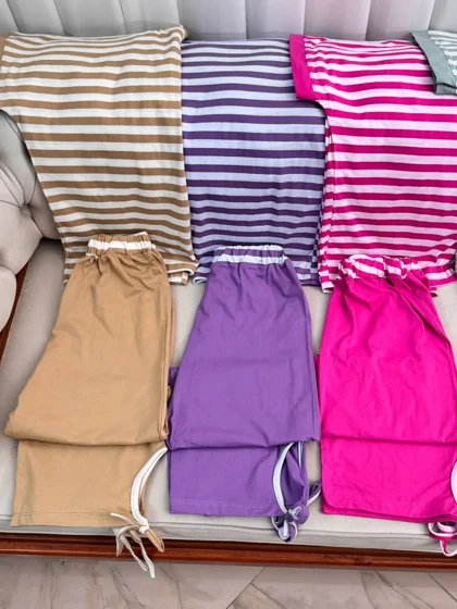 ست پنبه راه راه 3253