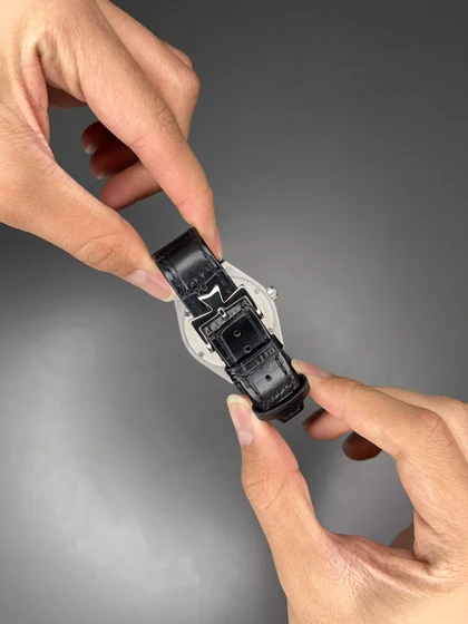 ساعت مچی وشرون کنستانتن اتوماتیک بند چرمی صفحه سبز Vacheron Constantin