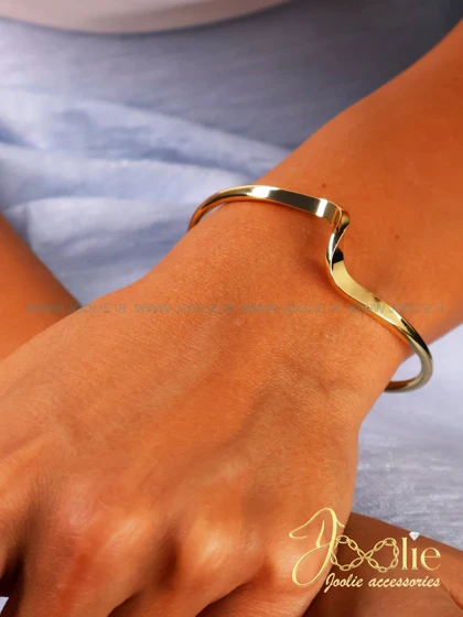 بنگل زنانه طرح موج کد B2127