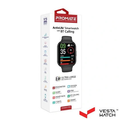 ساعت مچی هوشمند پرومیت PROMATE مدل XWATCH-TF2.BLACK