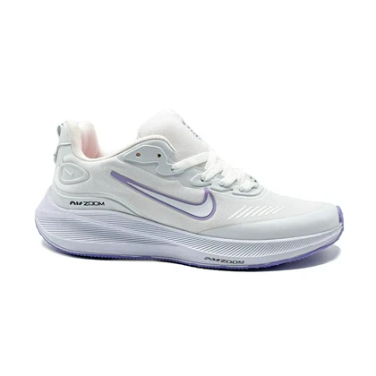 کفش و کتانی اسپرت زنانه مدل نایک زوم NIKE_ZOOM رنگ سفید یاسی کد 41888