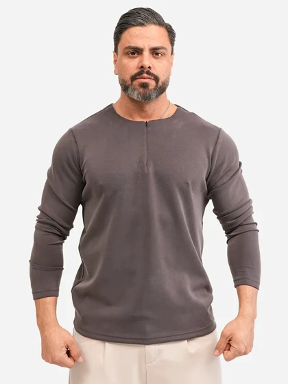 بلوز نیم زیپ اویشو