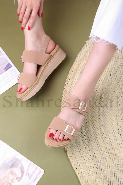 کفش صندل رکابدار زنانه درخشان
