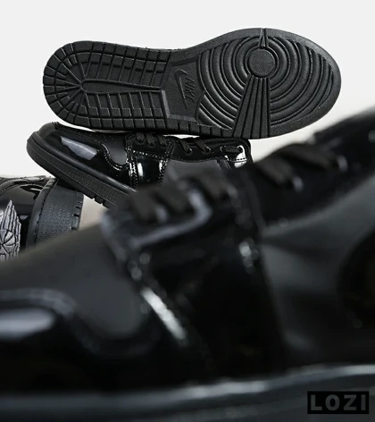 کفش کتانی بزرگ پا ساق‌دار مشکی NIKE AIR Jordan 1 مدل 8932