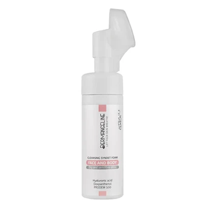 فوم شست و شوی صورت و بدن پوست خشک درمنجلین 150 میل(قیمت قدیم)