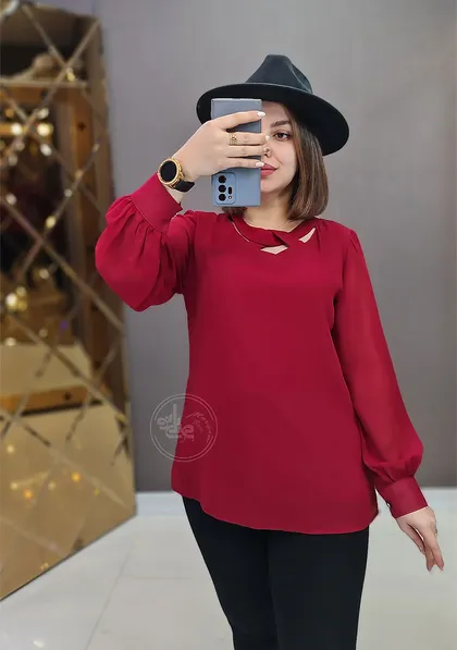 شومیز حریر ناربن