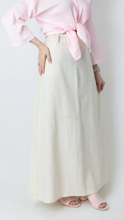 دامن کلوش لینن