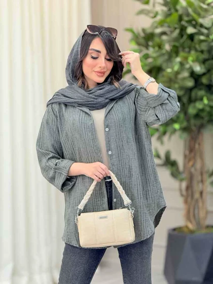 شومیز آستین پاگن نجلا