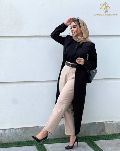 مانتو زنانه مجلسی کرپ آویژه