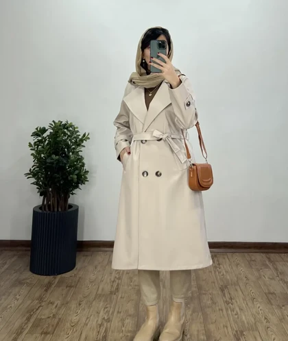 ترنچ کت بلند ضد آب راش 2