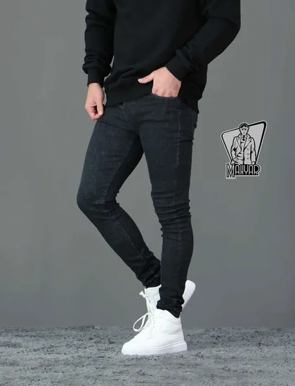 شلوار جین ذغالی H&M